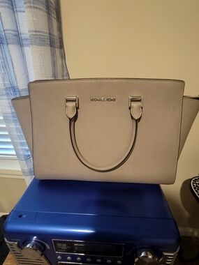 Michael Kors Taupe Saffiano Leather Tote